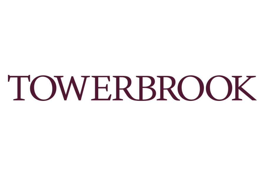 Towerbrook logo, "Towerbrook" written in all caps